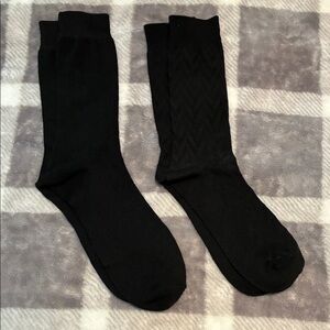 2 pairs of Black Men's Casual Dress Socks